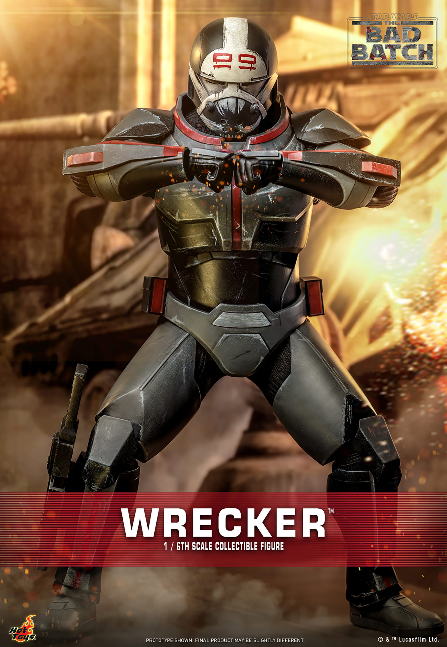 [Pre-Order] The Bad Batch - Wrecker Sixth Scale Figure